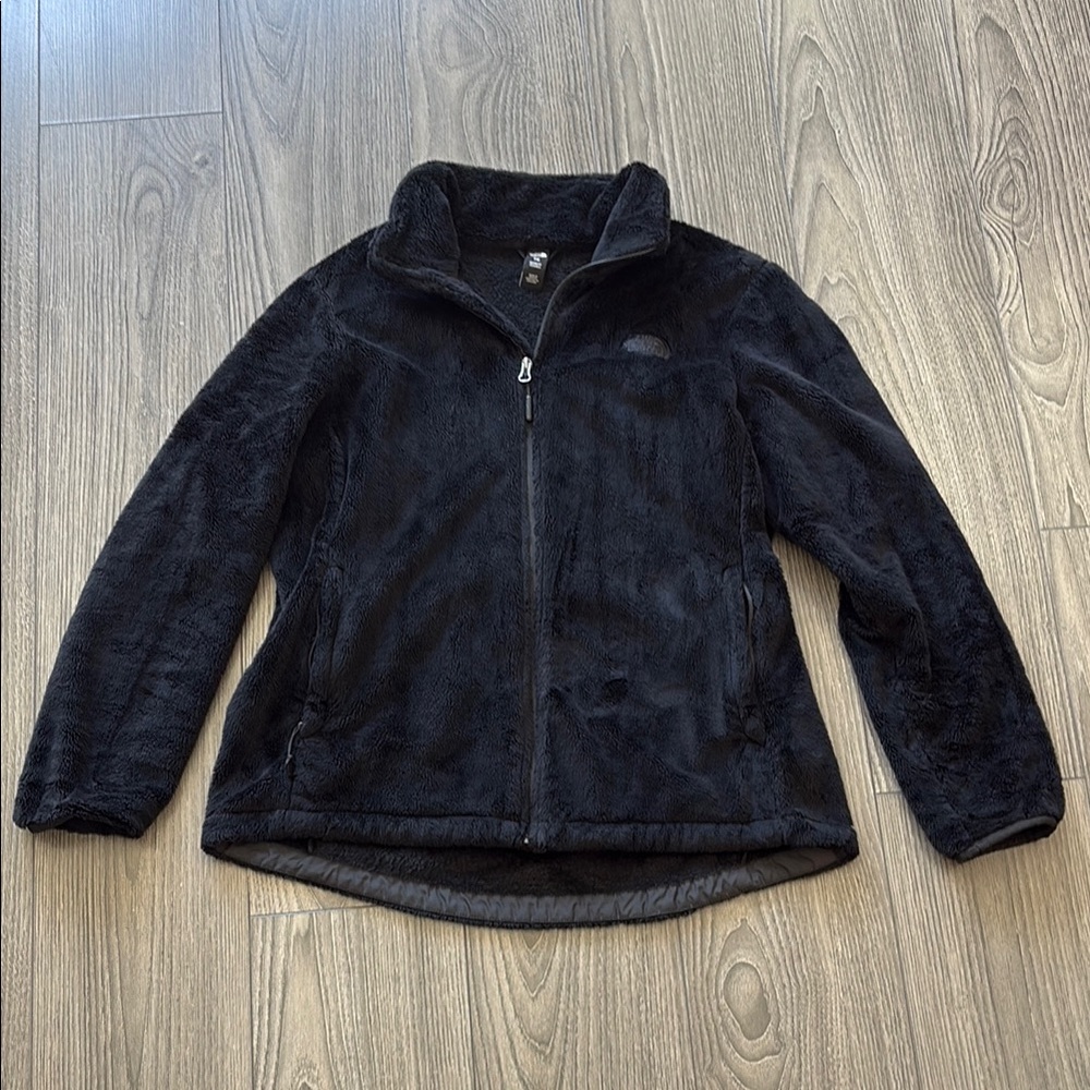 Black Fleece Zip-Up Jacket